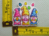 Third view of the Juggling Easter Egg Gnomes Needle Minder