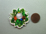 Second view of the Beautiful Christmas Ornament Needle Minder