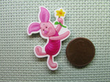 Second view of the Dancing Piglet Needle Minder