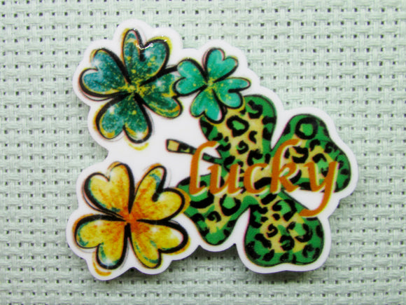 First view of the Lucky Shamrocks Needle Minder