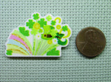 Second view of the A Pop of St Patrick's Day Spray Needle Minder