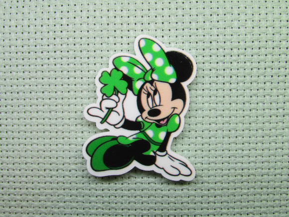 First view of the Minnie all Dressed for St Patrick's Day Needle Minder