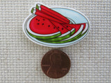 Second view of A Plate of Sliced Watermelon Needle Minder.