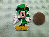 Second view of the Mickey all Dressed for St Patrick's Day Needle Minder