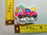 Third view of the Happy Easter Truck with Eggs, Bunny Tails and Chicks Needle Minder