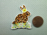 Second view of the Animal Print Bunny Needle Minder