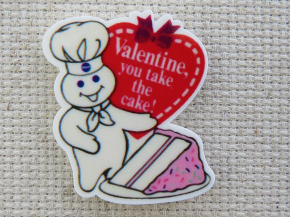 First view of Valentine, You Take the Cake! Needle Minder.
