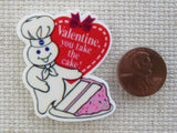 Second view of Valentine, You Take the Cake! Needle Minder.