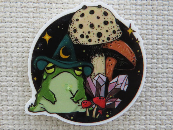 First view of Toad with Toadstools Needle Minder.