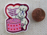 Second view of Valentine You're The Icing On My Cake! Needle Minder.