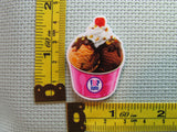 Third view of the Ice Cream Sundae Needle Minder