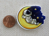Second view of Astronaut Sleeping in the Moon Needle Minder.