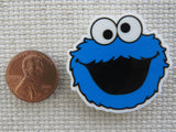 Second view of Cookie Monster Needle Minder.