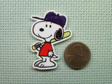 Second view of the Baseball Snoopy Needle Minder