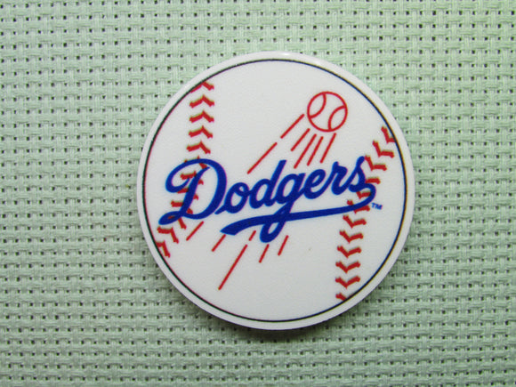 First view of the Dodger Baseball Needle Minder