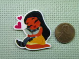 Second view of the Young Pocahontas with Meeko Needle Minder