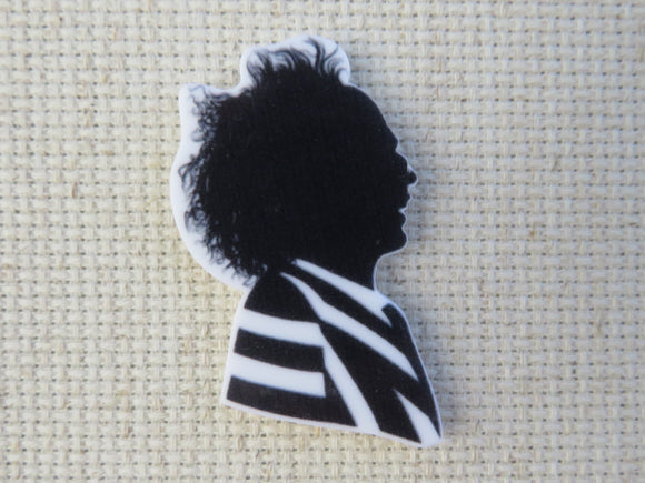 First view of Black and White Beetlejuice Needle Minder.