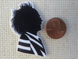 Second view of Black and White Beetlejuice Needle Minder.