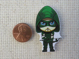 Second view of Green Arrow Needle Minder.