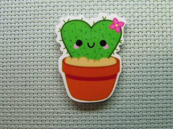 First view of the Potted Heart Cactus Needle Minder
