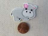 Second view of Adorable Hippo Needle Minder.