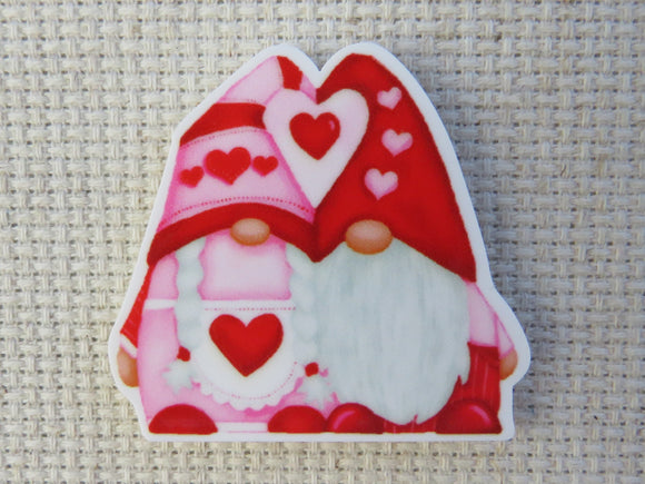 First view of Mr. and Mrs. Valentine Gnome Needle Minder.