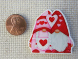 Second view of Mr. and Mrs. Valentine Gnome Needle Minder.