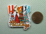 Second view of the Happy Holidays Needle Minder