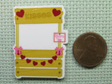 Second view of the Kissing Booth Needle Minder