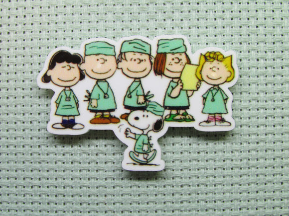 First view of the Doctor Snoopy and his Medical Team Needle Minder