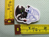 Third view of the Toothless and Light Fury Sharing a Meal Needle Minder