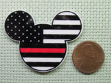 Second view of the Fireman Mouse Head Needle Minder