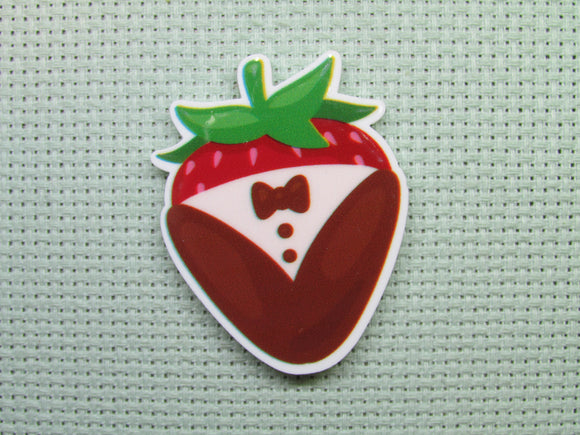 First view of the Dressed Up Chocolate Covered Strawberry Needle Minder