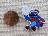 Second view of Stitch Playing in the Snow Needle Minder.
