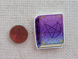 Second view of Witch's Spell Book Needle Minder.