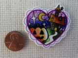 Second view of Halloween Love Heart Needle Minder.