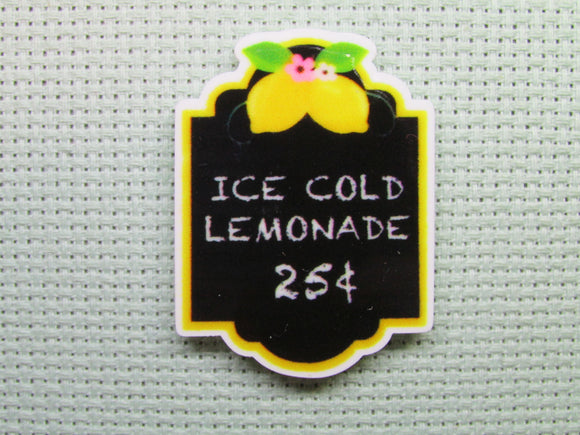 First view of the Ice Cold Lemonade Sign Needle Minder