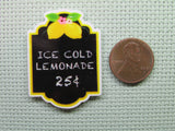 Second view of the Ice Cold Lemonade Sign Needle Minder