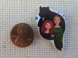 Second view of Merida with her Mom/Bear Needle Minder.