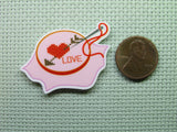 Second view of the For the Love of Cross Stitch Needle Minder