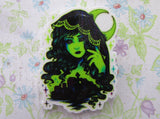 First view of the Black and Green Witch Scene Needle Minder