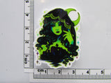 Fourth view of the Black and Green Witch Scene Needle Minder