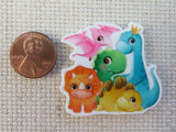 Second view of Cartoon Dinosaurs Needle Minder.