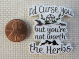 Second view of I'd Curse You But Needle Minder.