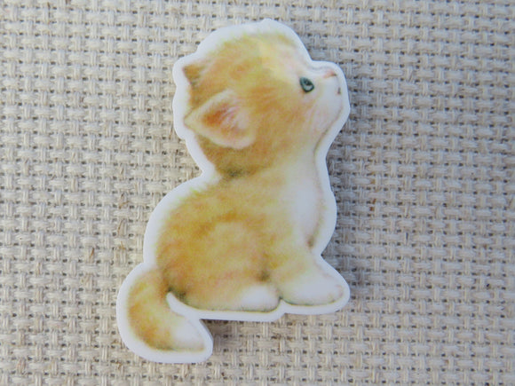 First view of Orange Tabby Kitten Needle Minder.