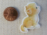 Second view of Orange Tabby Kitten Needle Minder.