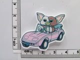 Fourth view of the Gremlin Driving a Pink Car Needle Minder