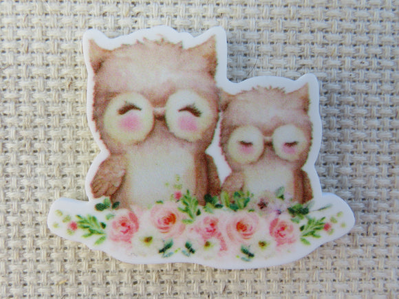 First view of A Pair of Sleeping Owls Needle Minder.