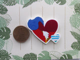 Second view of the Pirate Heart Needle Minder