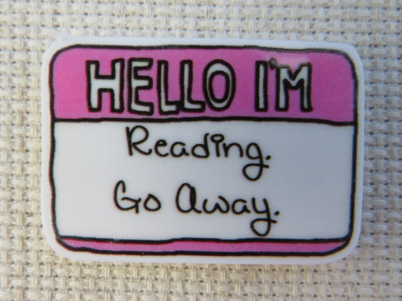 First view of Hello I'm Reading, Go Away Needle Minder.